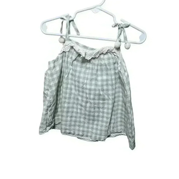 NWT Tommy Bahama Kids Gingham Plaid Eyelet Dress 2T - Picture 3 of 6